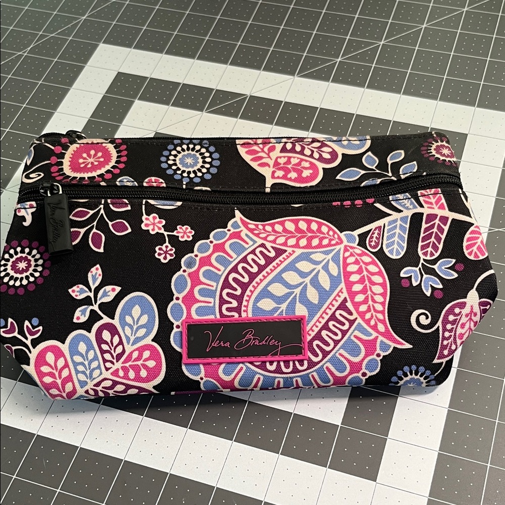 Vera Bradley Multicolor Floral Cosmetic Bag Alpine Floral